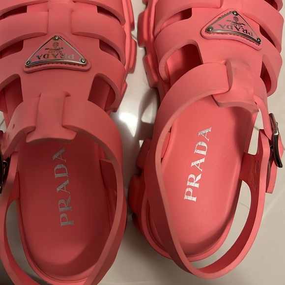 Pink Prada platform, sandals - Picture 5 of 6